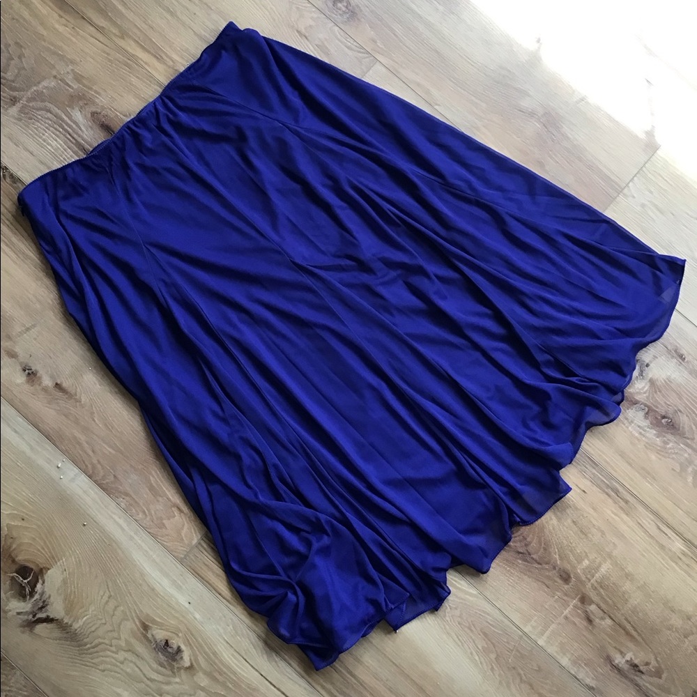 Mesh midi skirt